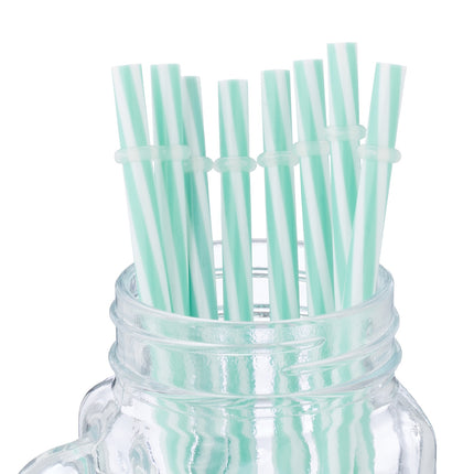 set of 8 drinking glasses with cactus lids