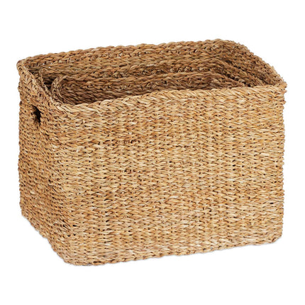 storage basket in 3 parts made of seaweed