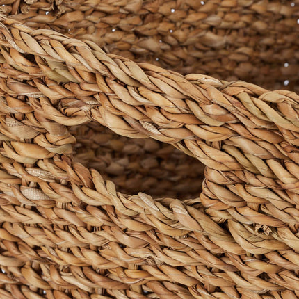storage basket in 3 parts made of seaweed