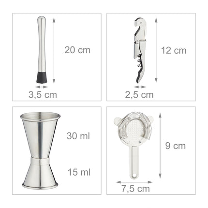the 10-piece cocktail set with stand