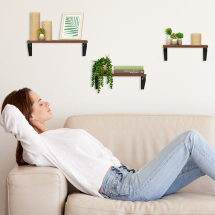 wall shelf set of 3 Industrial