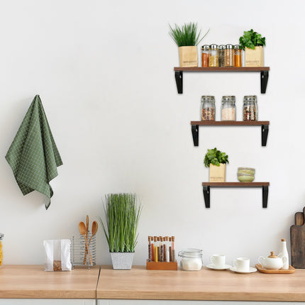 wall shelf set of 3 Industrial