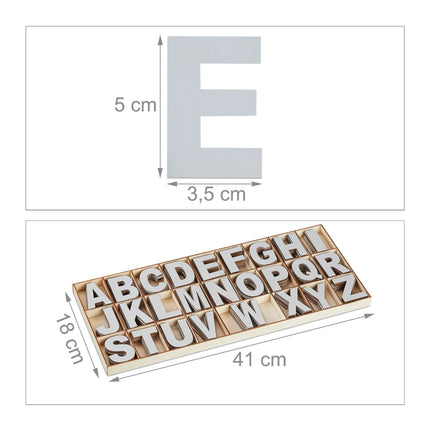 wooden letter set with 208 parts