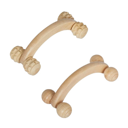 wooden massage set in 2 parts