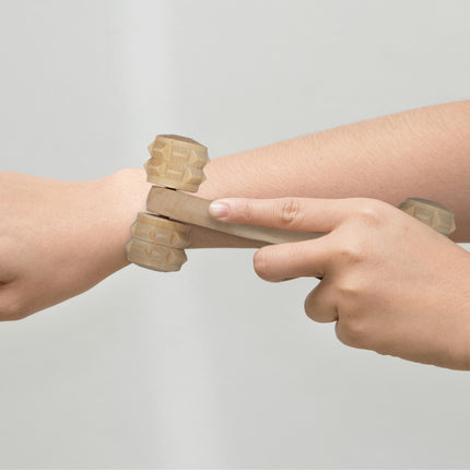 wooden massage set in 2 parts